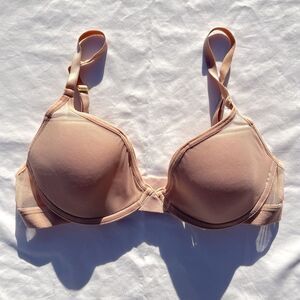 Pepper Mesh All You Bra 34B Beige Underwire 0126